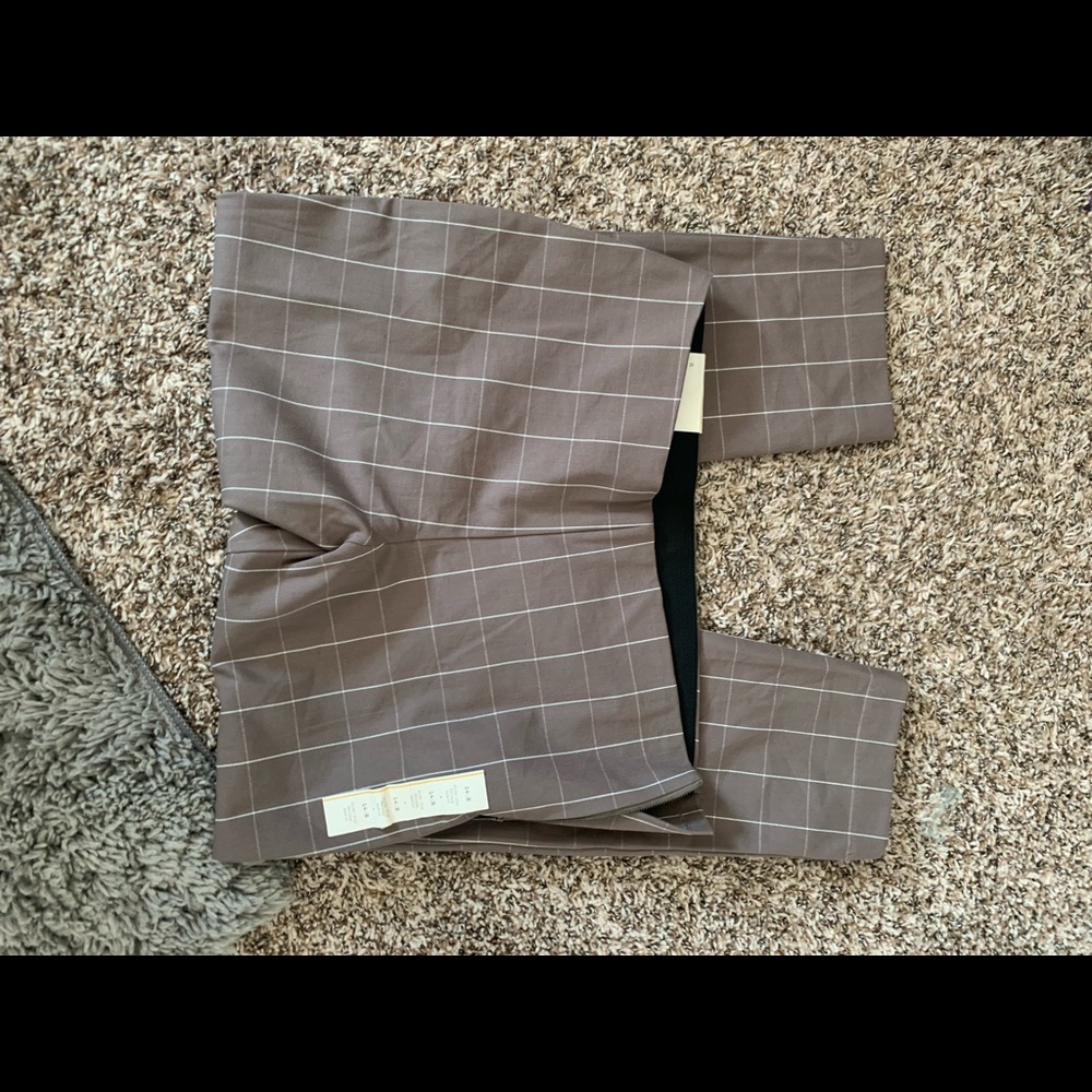 Side zip skinny ankle pants